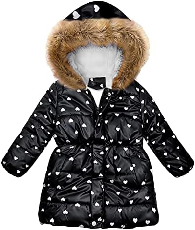 Kids Winter Puffer Coat with Hoodie Top