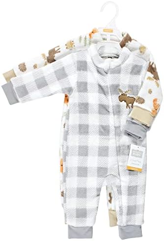 Hudson Baby - Cozy Plush Jumpsuits for Baby Girls Affordable Cozy Set