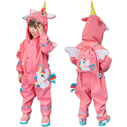 Fewlby Toddler Girls Lightweight Rain Jacket