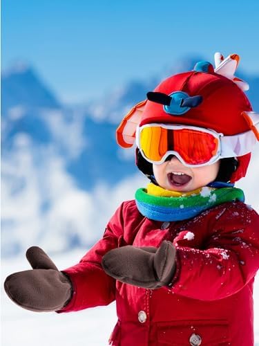 Boao 3 Pairs Baby Winter Mittens Fleece Gloves for Toddler