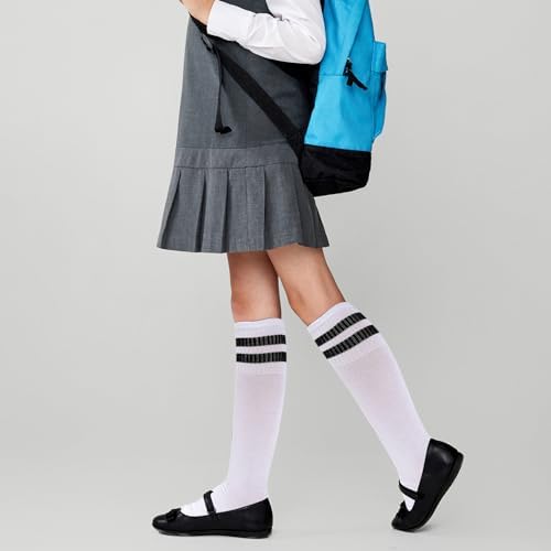 3 Pairs Striped Soccer Socks for Kids