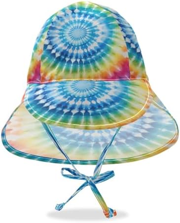 Emelivor Rainbow Tie-Dye Baby Sun Hat UPF 50