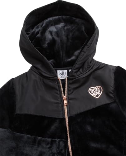 Body Glove Girls Plush Fleece Zip-Up Sweater