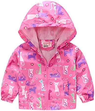 TUIJI ECCO-KIDS Cute Cartoon Print Zip Jacket for Boys Girls