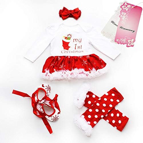 Cute Christmas Romper Tutu Set for Newborn Girls