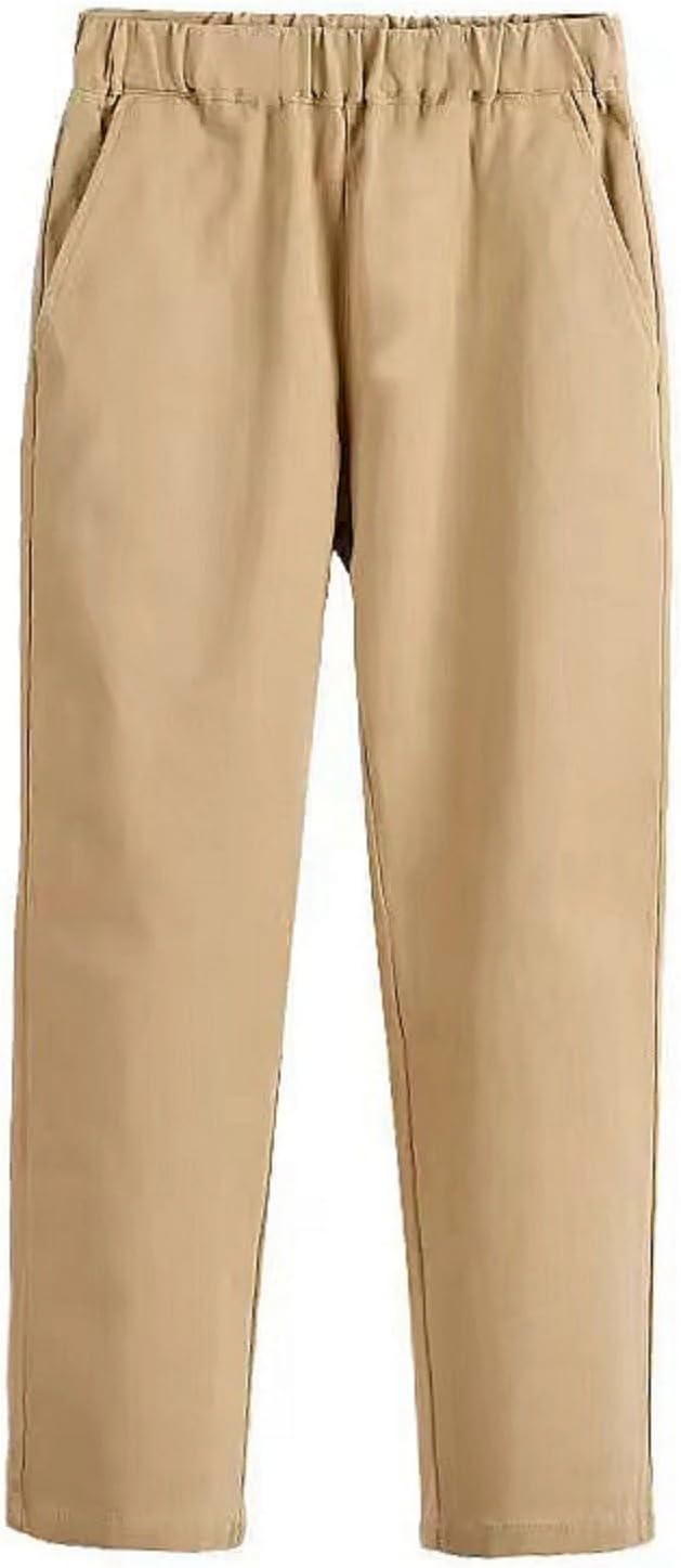 Elastic Waist School Pants for Kids 10-12 3T