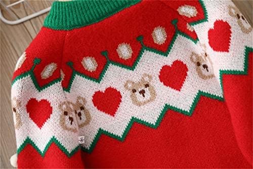 Warm Cozy Christmas Sweater for Babies Cute Deers in Knit