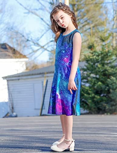 Sleek Floral Dress for Girls 4-12