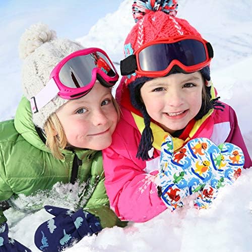 American Trends Lined Fleece Toddler Winter Gloves - Soft Waterproof and Cutesy