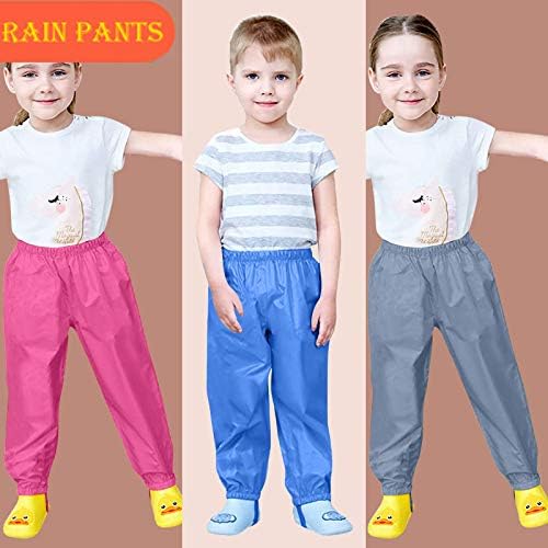 Kids Baby Rain Pants for US Toddlers waterproof Cotton Pants