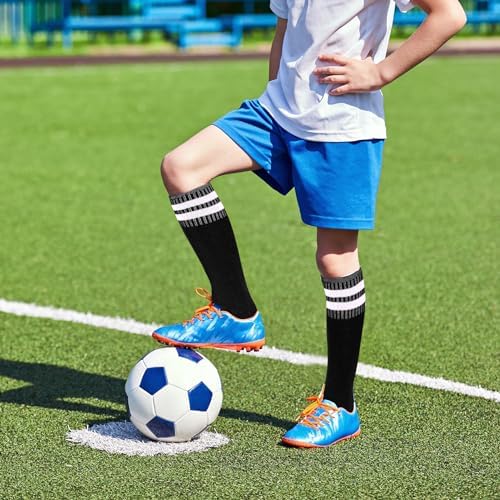 3 Pairs Striped Soccer Socks for Kids