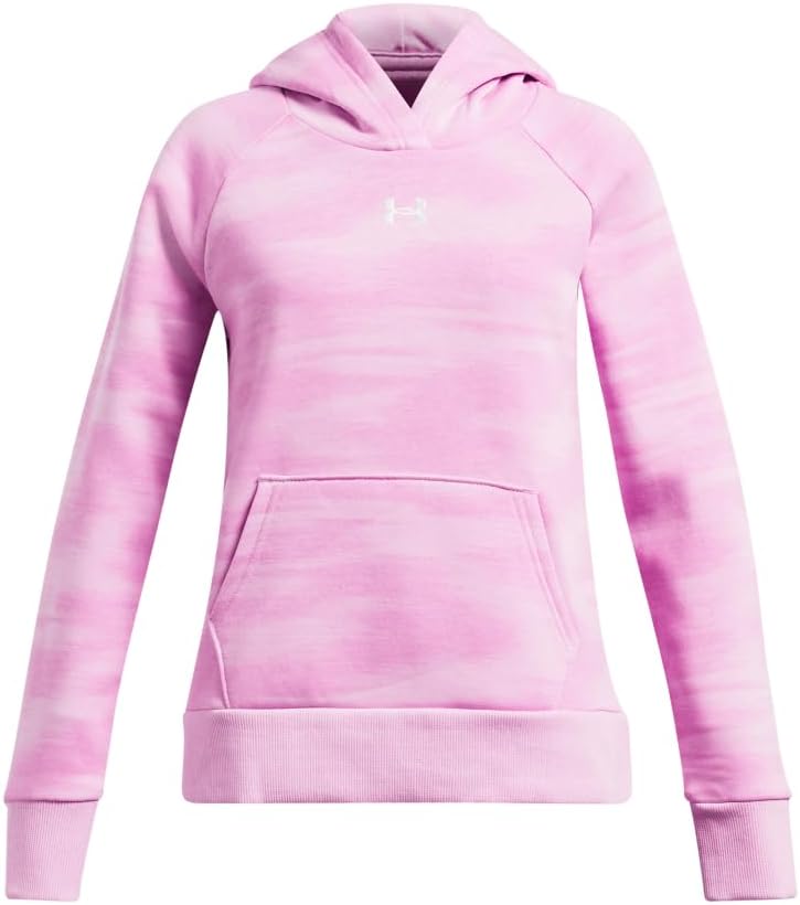 Under Armour Girls Rival Fleece Printed Hoodie