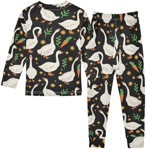 Soft Cotton Pajama Set for Girls - Long Sleeve breathable comfortable sleepwear