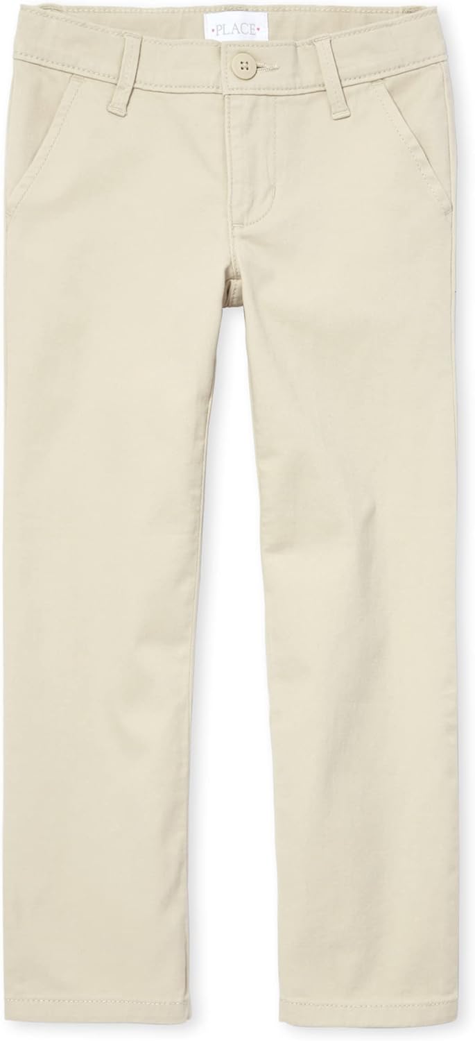 The Childrens Place Girls Bootcut Chino Pants Trendy Comfortable