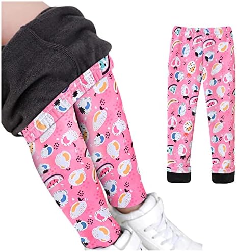Super Soft Fleece-Lined Leggings for Toddlers Girls - trendy and comfortable