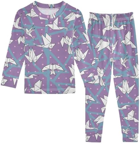 WIFIU 2 Piece Pajama Set for Kids 18M-8Y Soft Cotton Sleepwear