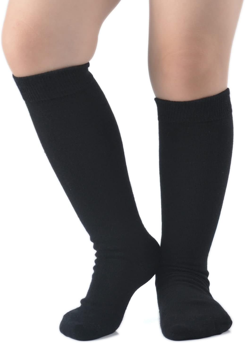 EPEIUS Girls Knee High Cotton Socks - Perfect for School Daily Use