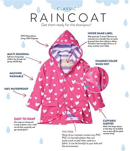Hatley Girls Rain Jacket Makes Every Rainy Day Shine