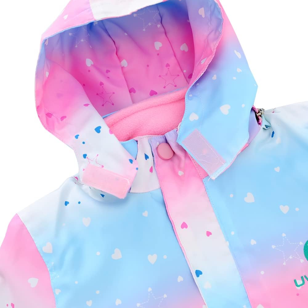 Weather-Adaptable Girls 3-in-1 Fleece Jacket