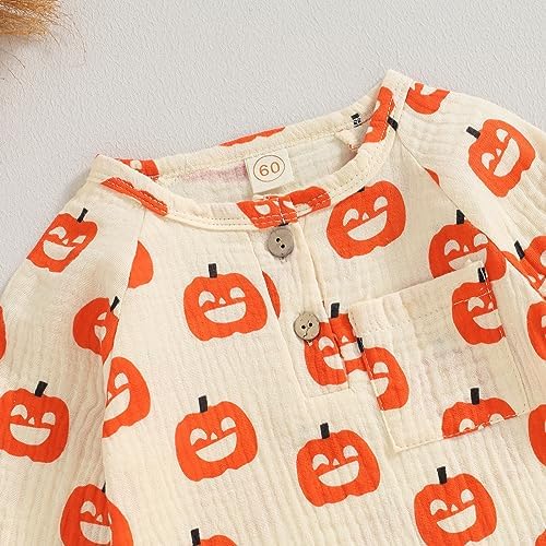 Halloween Trick or Treat - Cozy Cute Perfect Pumpkins ROMPER for Babies