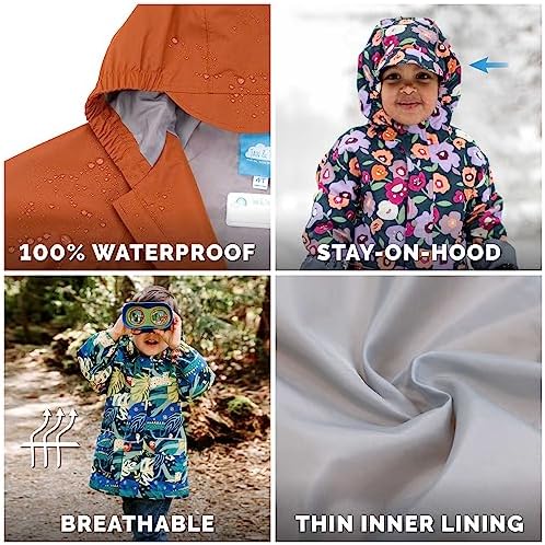 JAN JUL waterproof rain jacket for kids 1000mm rated