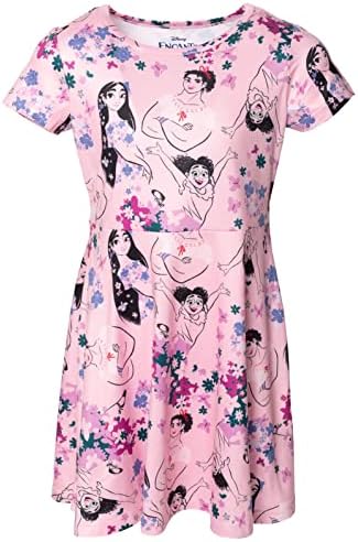 Disney Encanto Minnie Mouse Girls Short Sleeve Dress Headband