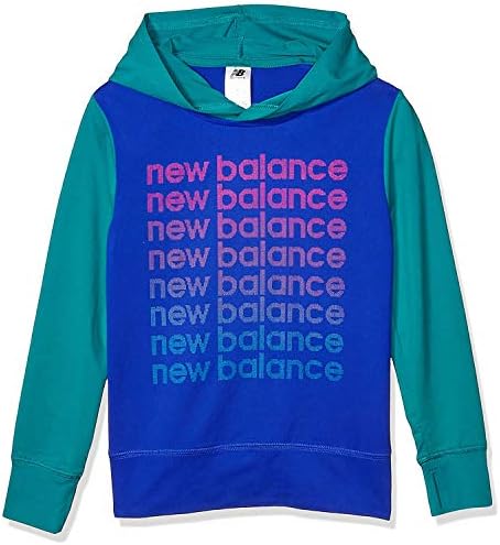 New Balance Girls Hooded Pullover Long Sleeve