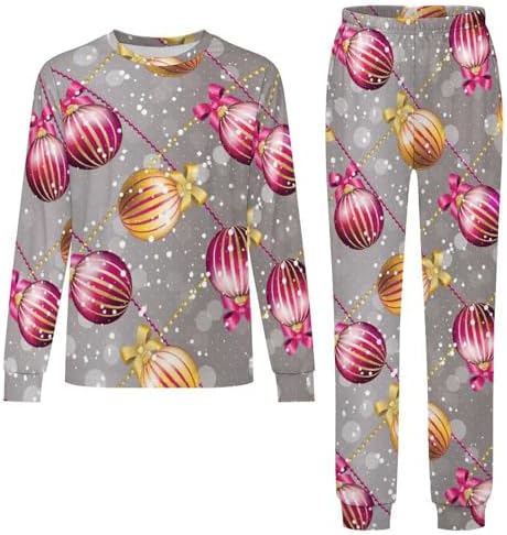 MEIKKO Christmas Ball Baubles Thermal Underwear Set