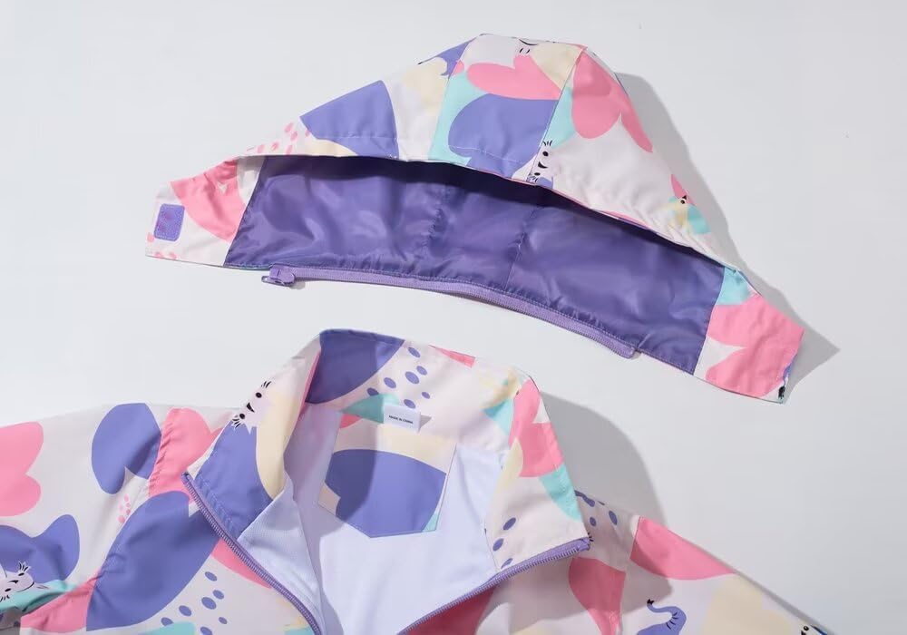 Welity Girls Waterproof Wind-Resistant Jackets Style Meets Functionality