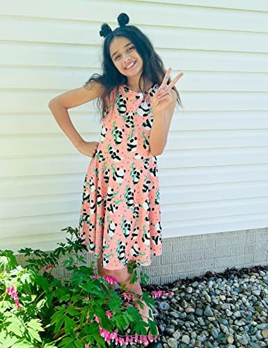 BFUSTYLE Girls Casual Sleeveless Floral Sundress for Ages 4-15
