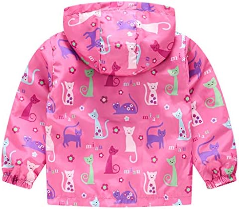 TUIJI ECCO-KIDS Cute Cartoon Print Zip Jacket for Boys Girls