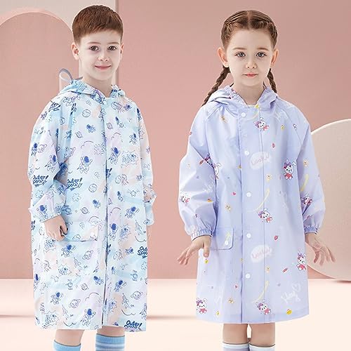 Fouyada Kids Rain Poncho for Girls and Boys