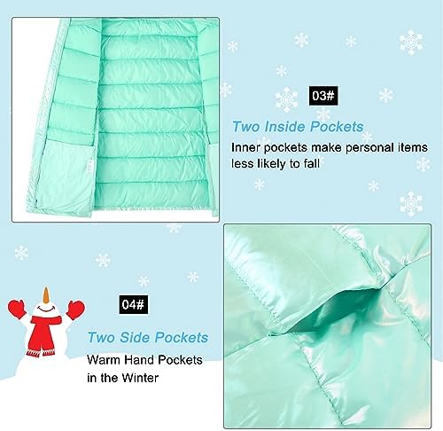Warm Hooded Puffer Jacket for Girls