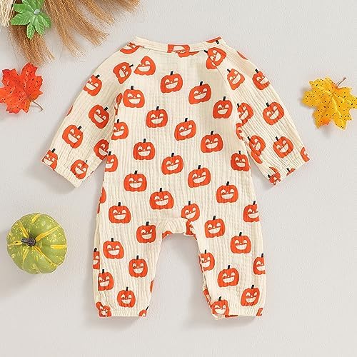 Halloween Trick or Treat - Cozy Cute Perfect Pumpkins ROMPER for Babies