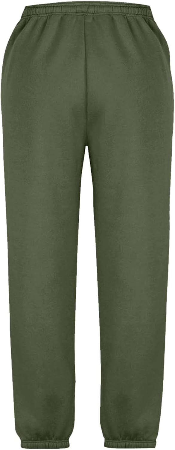 High Waist Pocketed Joggers for Boys Girls 3-13