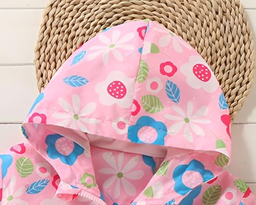 Lightweight Hooded Windbreaker for Toddler Girls