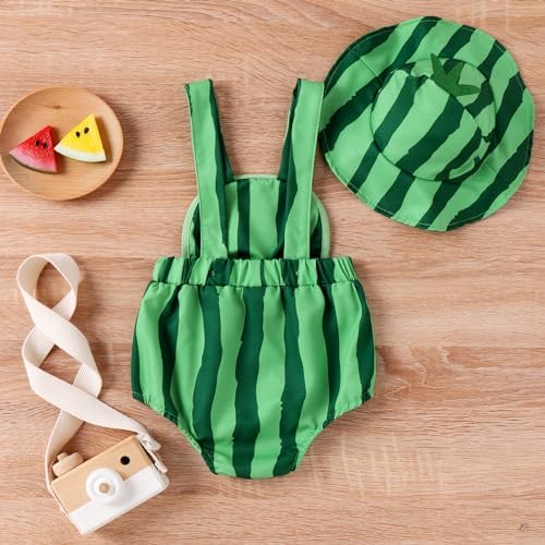Perfect Summer Romper for Baby Girls Boys Watermelon Pineapple Design