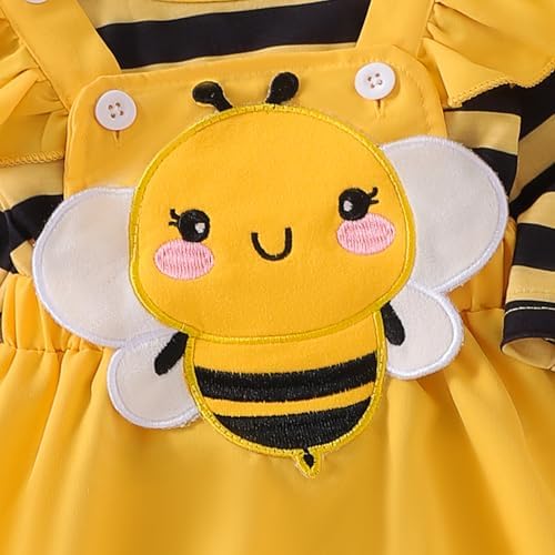 Halloween Baby Girl Outfit Set 3-Piece Romper Skirt Headband for Kids