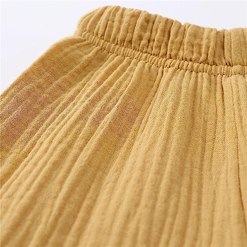 Cotton Linen Harem Pants for Toddler Boys and Girls