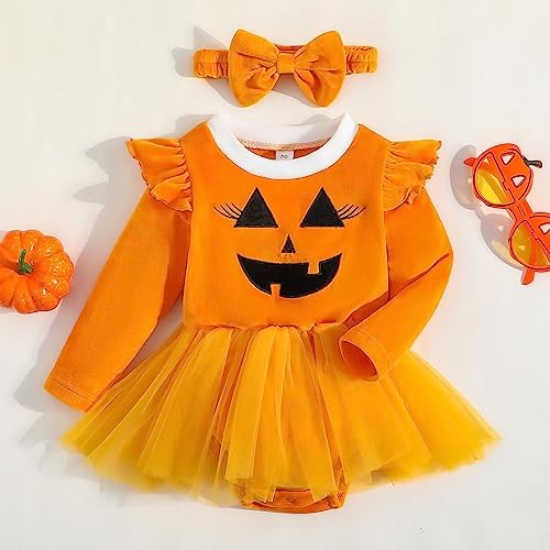 My First Halloween Newborn Baby Girl Pump
