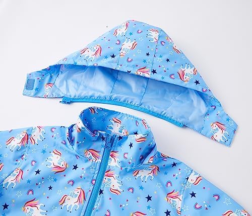 Dinosaur-Printed Boys Waterproof Rain Jacket
