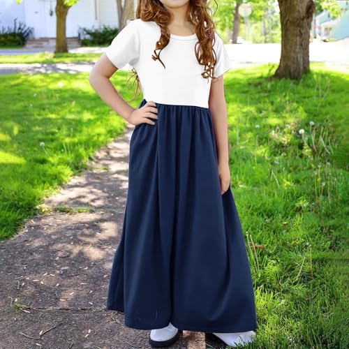 Girls Summer Casual Dress with Pockets