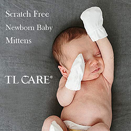 Hang on to Little Ones Scratch-Free Cotton Mittens for girls