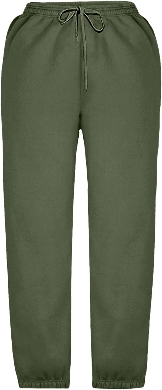 High Waist Pocketed Joggers for Boys Girls 3-13