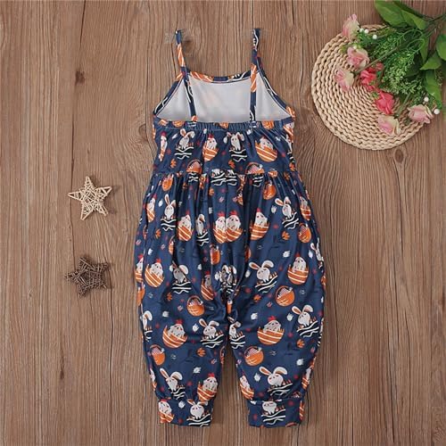 Cute Summer Jumpsuits for Kids - Harem Romper with Pockets
