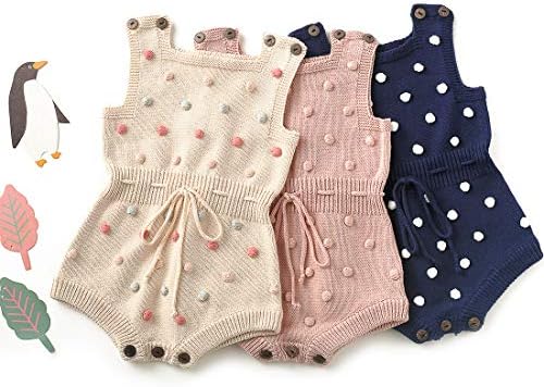 Adorable Knitting Romper for Baby Girls