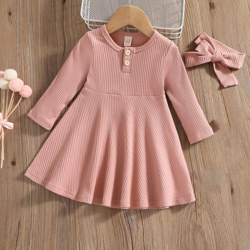 Beessbest Spring Knitted Dress for Kids Toddler