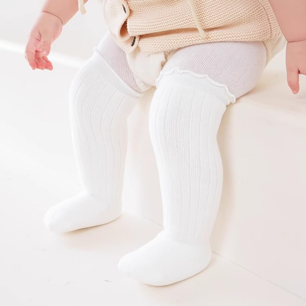DRESHOW BQUBO Baby Girls Knee-credits Socks