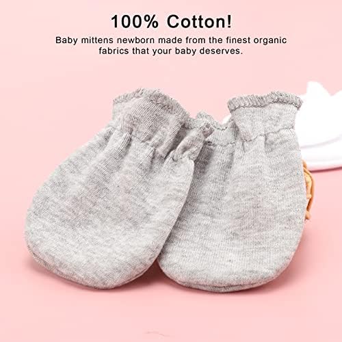 No Scratch Cotton mittens for newborns