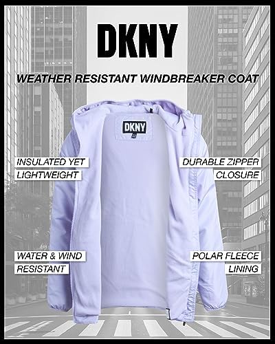 DKNY Girls Anorak Jacket - Weather Resistant Polar Fleece